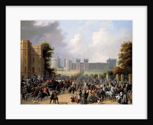Arrival of King Louis-Philippe at Windsor Castle by Édouard-Henri-Théophile Pingret