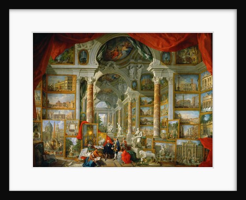 Picture Gallery with Views of Modern Rome (Modern Rome) by Giovanni Paolo Panini