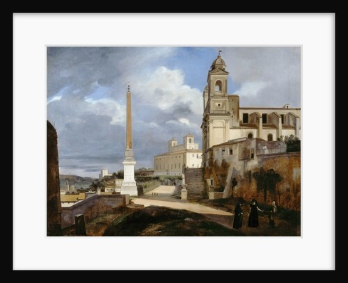 Santa Trinità dei Monti and Villa Medici in Rom by François Marius Granet