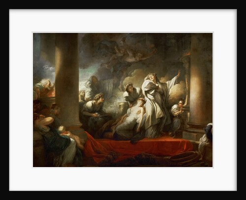 The High Priest Coresus Sacrificing Himself to Save Callirhoe by Jean Honoré Fragonard