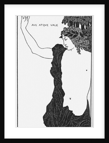 Ave atque vale (Hail and Farewell) by Aubrey Beardsley