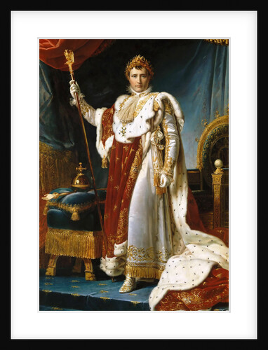 Portrait of Emperor Napoléon I Bonaparte in his Coronation Robes by François Pascal Simon Gérard
