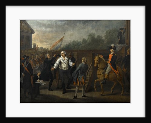 Louis XVI before the scaffold by Charles Benazech