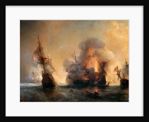 The Naval Battle of Lagos on 27 June 1693 by Théodore Gudin