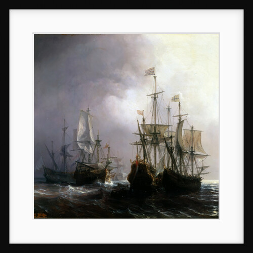 Capture of three Dutch Commercial Vessels by the French Ships Fidèle, Mutine and Jupiter, in 1711 by Théodore Gudin