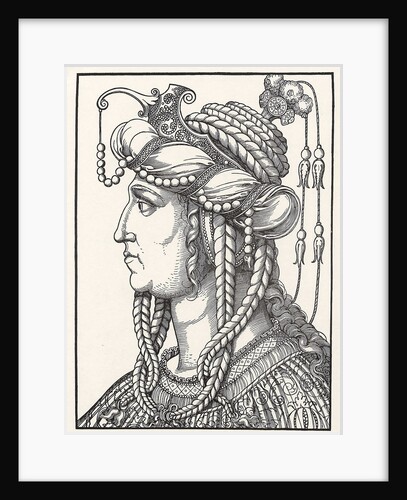 Portrait of wife of Suleiman the Magnificent by Erhard Schoen