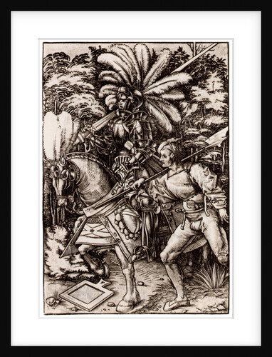 Knight and Halberdier by Hans Wechtlin