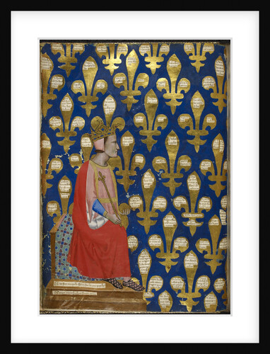 Robert of Anjou (From Regia Carmina by Convenevole da Prato) by Pacino di Buonaguida