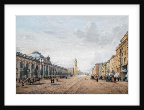 View of the Nevsky Prospekt in Saint Petersburg by Anonymous
