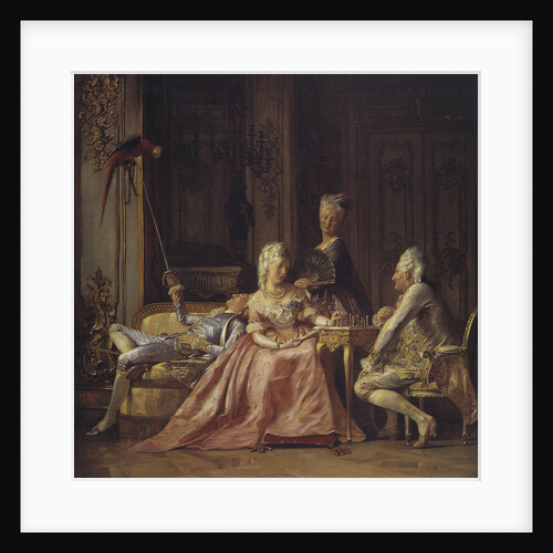 Scene from the court of Christian VII by Kristian Zahrtmann