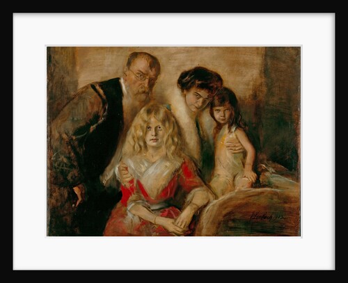 The Artist with his Wife and Children by Franz von Lenbach