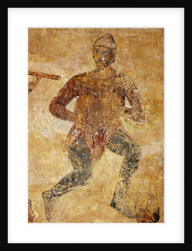 Musicians and acrobats (detail) by Ancient Russian frescos