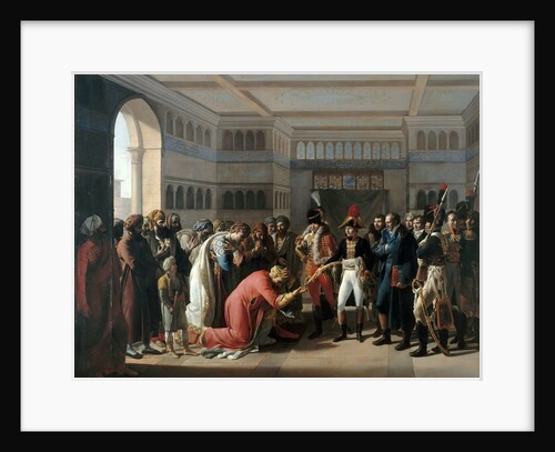 Bonaparte presents the sabre to military commander of Alexandria, July 1798 by François Henri Mulard