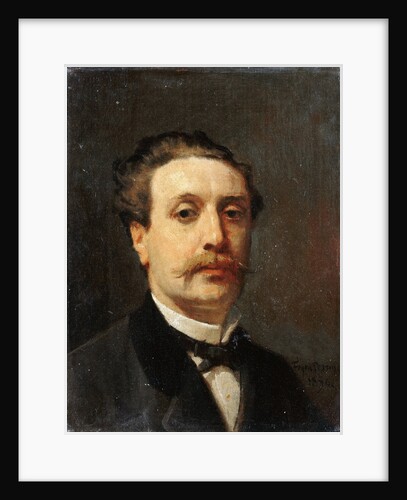 Portrait of Guy de Maupassant by François Nicolas Auguste Feyen-Perrin