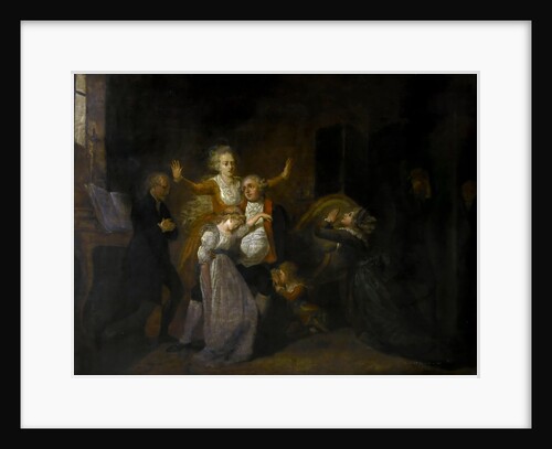 Farewell to Louis XVI by his Family in the Temple, 20th January 1793 by Charles Benazech
