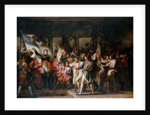 Marshal Ney and the soldiers of the 76th regiment of the line retrieve their colors from the arsenal by Charles Meynier