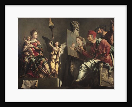 Saint Luke Painting the Virgin by Maarten Jacobsz van Heemskerck
