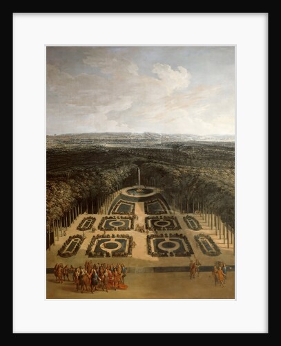 Promenade of Louis XIV in the Gardens of the Grand Trianon by Charles Chastelain