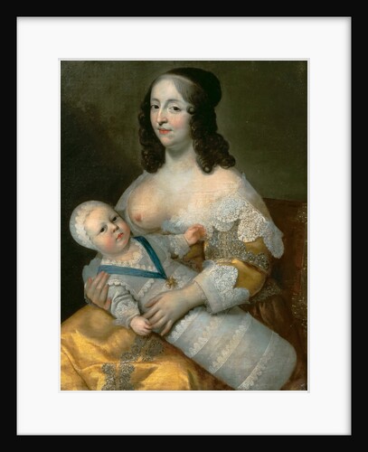 Louis XIV as an infant with his nurse Longuet de La Giraudière by Henri Beaubrun