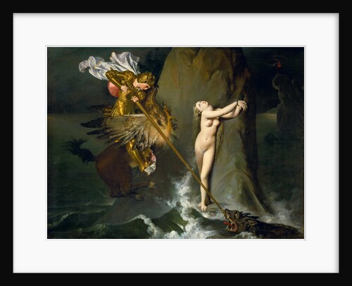 Ruggiero Rescuing Angelica by Jean Auguste Dominique Ingres