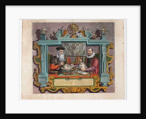 Double Portrait of Gerardus Mercator and Jodocus Hondius by Coletta Hondius