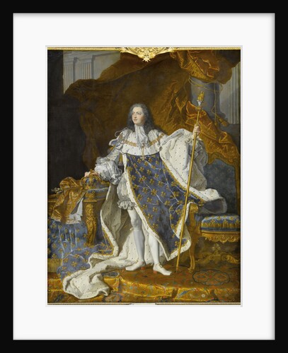 Portrait of Louis XV in his royal costume by Hyacinthe François Honoré Rigaud