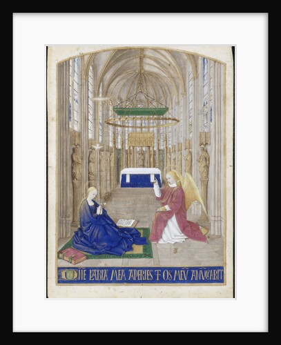The Annunciation (Hours of Étienne Chevalier) by Jean Fouquet