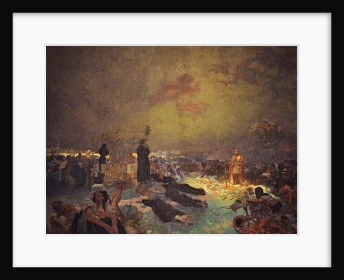 After the Battle of Vítkov Hill (The cycle The Slav Epic) by Alfons Marie Mucha