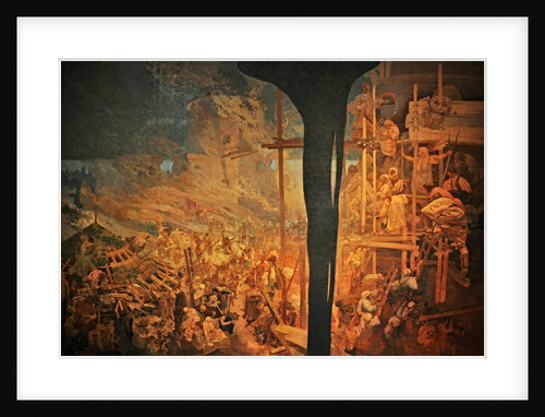 The Defense of Sziget against the Turks by Nicholas Zrinsky (The cycle The Slav Epic) by Alfons Marie Mucha