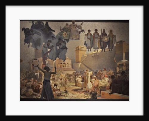 The Introduction of the Slavonic Liturgy (The cycle The Slav Epic) by Alfons Marie Mucha