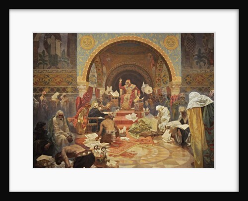 The Bulgarian Tsar Simeon (The cycle The Slav Epic) by Alfons Marie Mucha