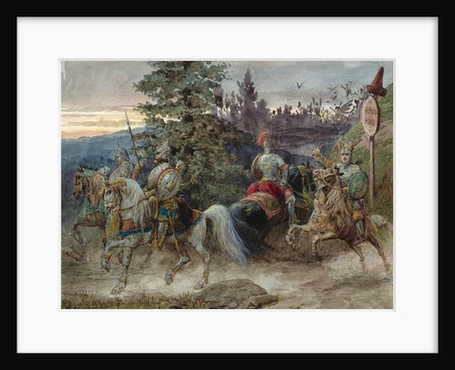 The Road to Chernomor. Illustration to the poem Ruslan and Lyudmila by A. Pushkin by Adolf Charlemagne