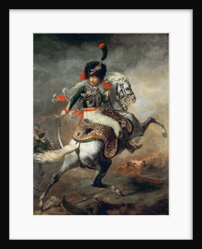 An Officer of the Imperial Horse Guards Charging by Théodore Géricault