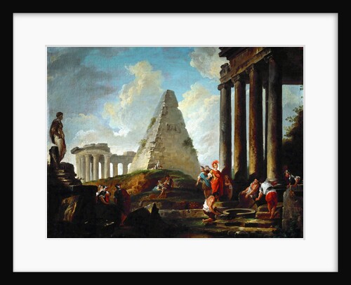Alexander the Great Before the Tomb of Achilles by Hubert Robert