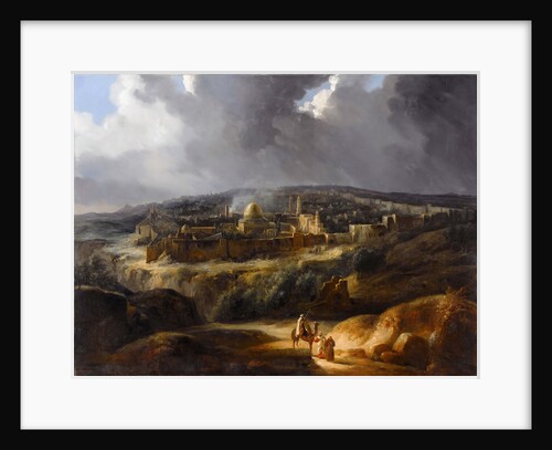 Jerusalem seen from Mount Josaphat by Auguste de Forbin