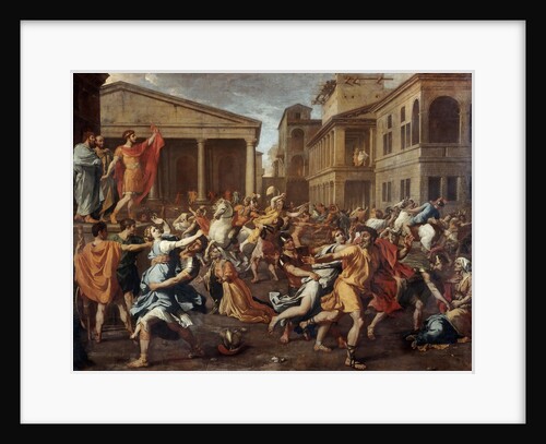 The Rape of the Sabine women by Nicolas Poussin