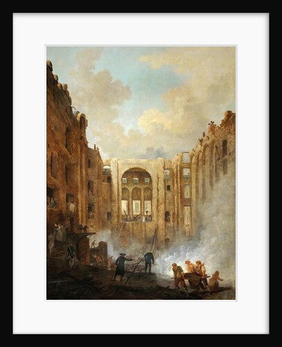 Fire at the Opera House of the Palais-Royal in 1781 by Hubert Robert