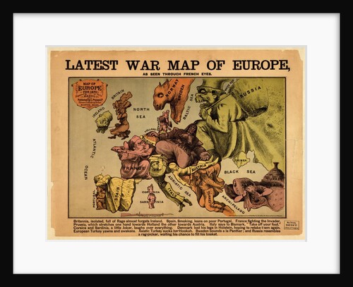 Latest war map of Europe: as seen through French eyes by Paul Hadol