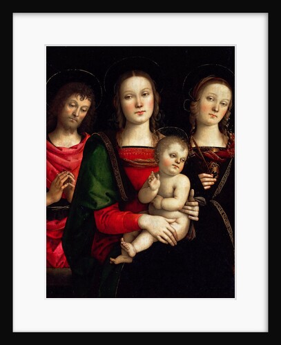 Madonna and Child with Saints Catherine of Alexandria and John the Baptist by Perugino