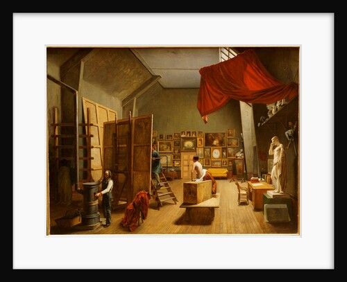 The Studio Interior of Abel de Pujol by Adrienne Marie Louise Grandpierre-Deverzy