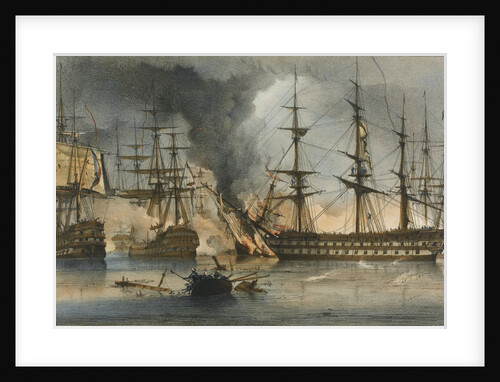 The Naval Battle of Navarino on 20 October 1827 by George Philip Reinagle