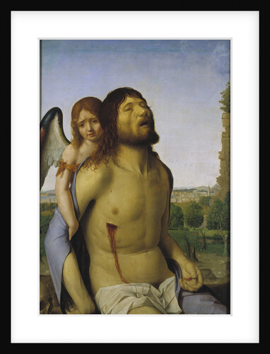 The Dead Christ Supported by an Angel by Antonello da Messina