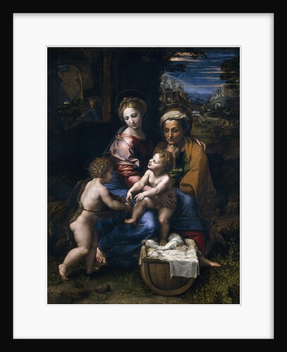 The Holy Family with John the Baptist and Saint Elizabeth (La Perla) by Raphael