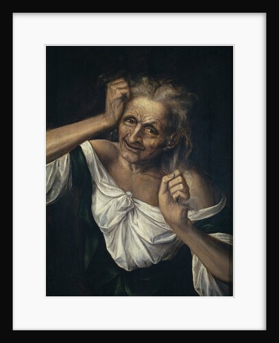 Old Woman Tearing at her Hair by Quentin Massys