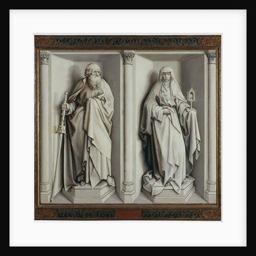 The Marriage of Mary and Joseph. (Reverse) by Robert Campin