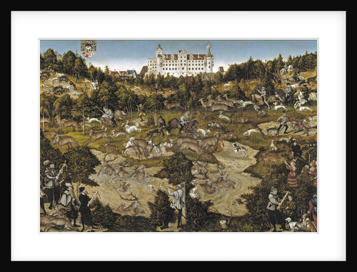 Hunt in Honour of Emperor Charles V at Torgau Castle by Lucas Cranach the Elder
