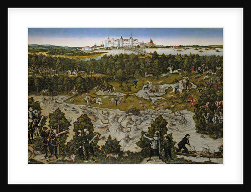 Hunt in Honour of Emperor Ferdinand I at Torgau Castle by Lucas Cranach the Elder