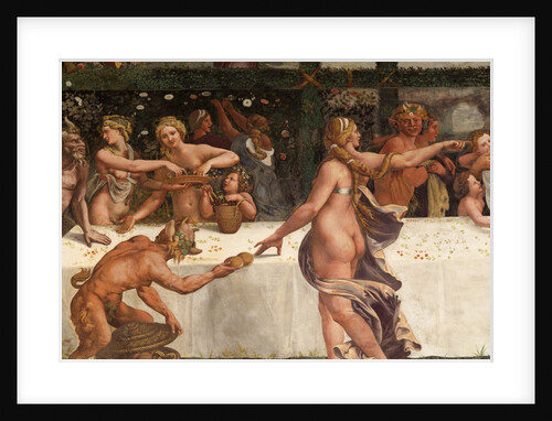 Wedding Feast of Cupid and Psyche, detail by Giulio Romano