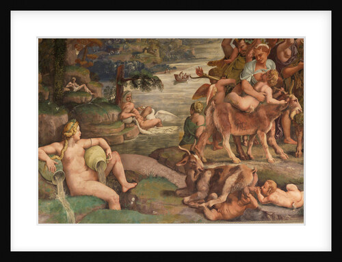 Wedding Feast of Cupid and Psyche, detail by Giulio Romano