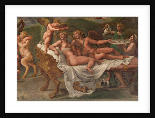 Wedding Feast of Cupid and Psyche, detail by Giulio Romano